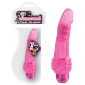 Pênis Translúcido Rosa Com 10 Ritmos Vibrantes - Exotic