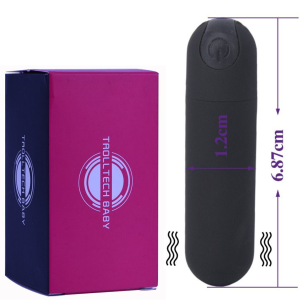 Vibrador Bullet Recarregável De silicone 10 modos de vibro