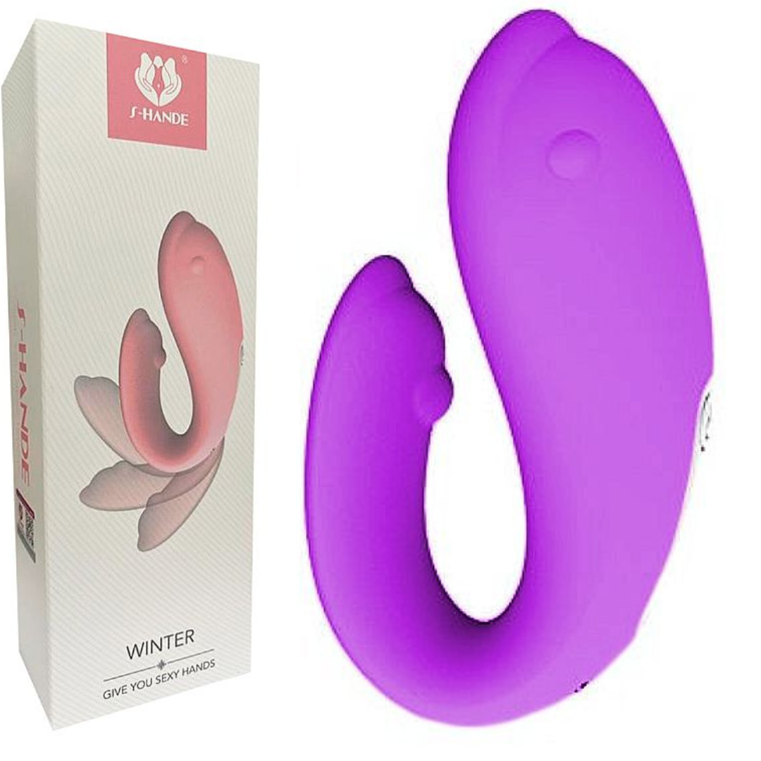 Vibrador de Casal Golfinho Recarregável - Winter - Sex shop