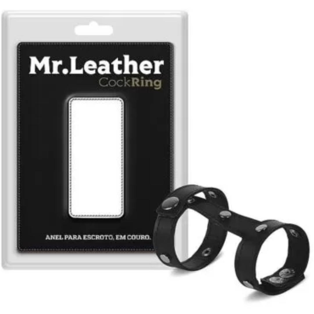 Anel para retração em Vinil na cor preto - Loki - Sexshop