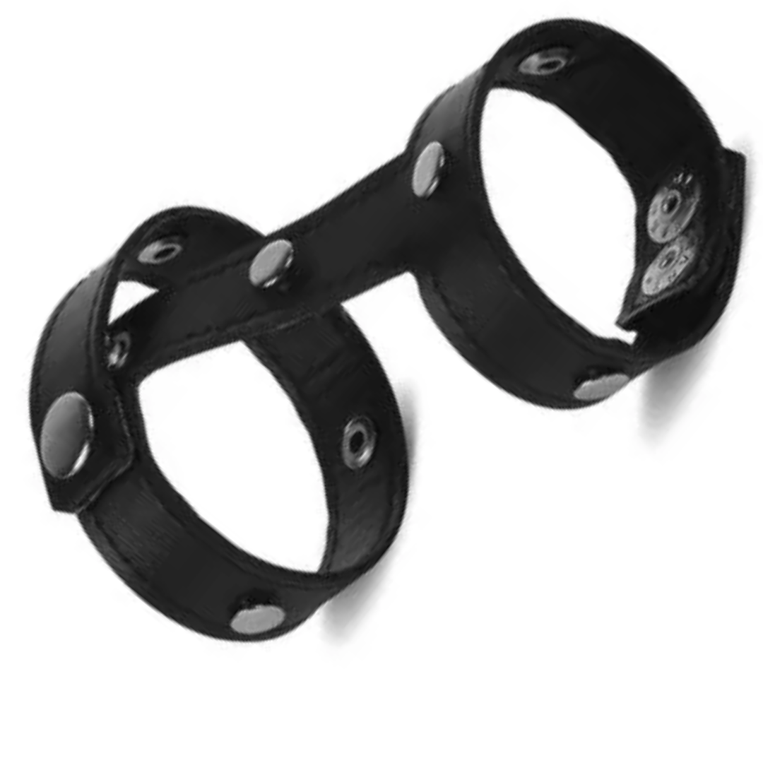 Anel para retração em Vinil na cor preto - Loki - Sexshop - Imagem 3