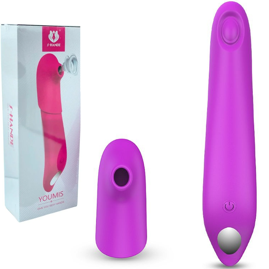Vibrador de Ponto G e Clitóris com sucção - Youmis S-Hande