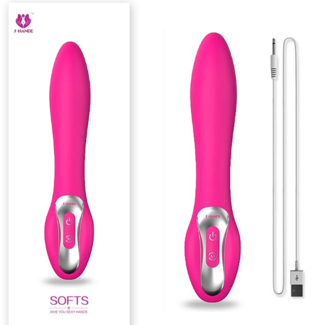 Vibrador Massageador de Ponto G Silicone Macio - Soft - S-hande - Sexshop