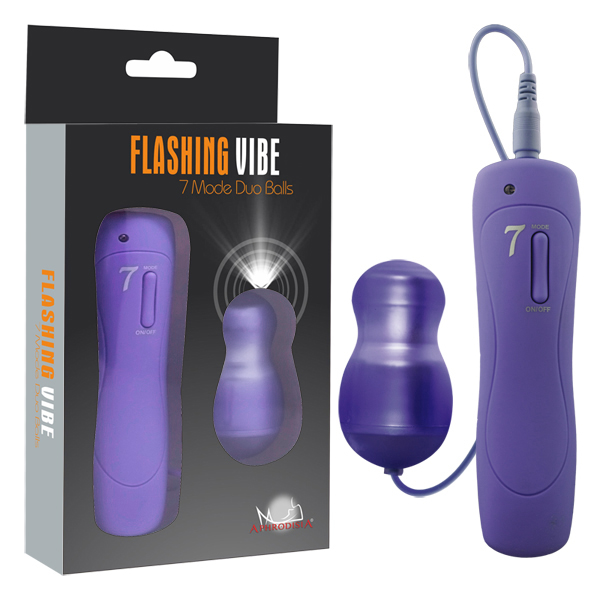 Vibrador Feminino Bullet com 7 Vibrações Emite Luzes