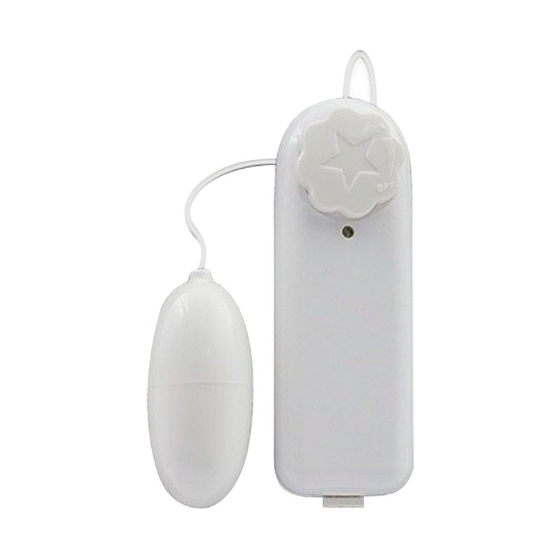 Vibrador Feminino Ovo Bullet Com Estimulador Branco