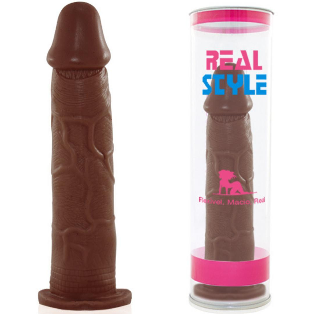 Pênis REAL PETER Bombeiro Style 18x3,5cm - Sex shop