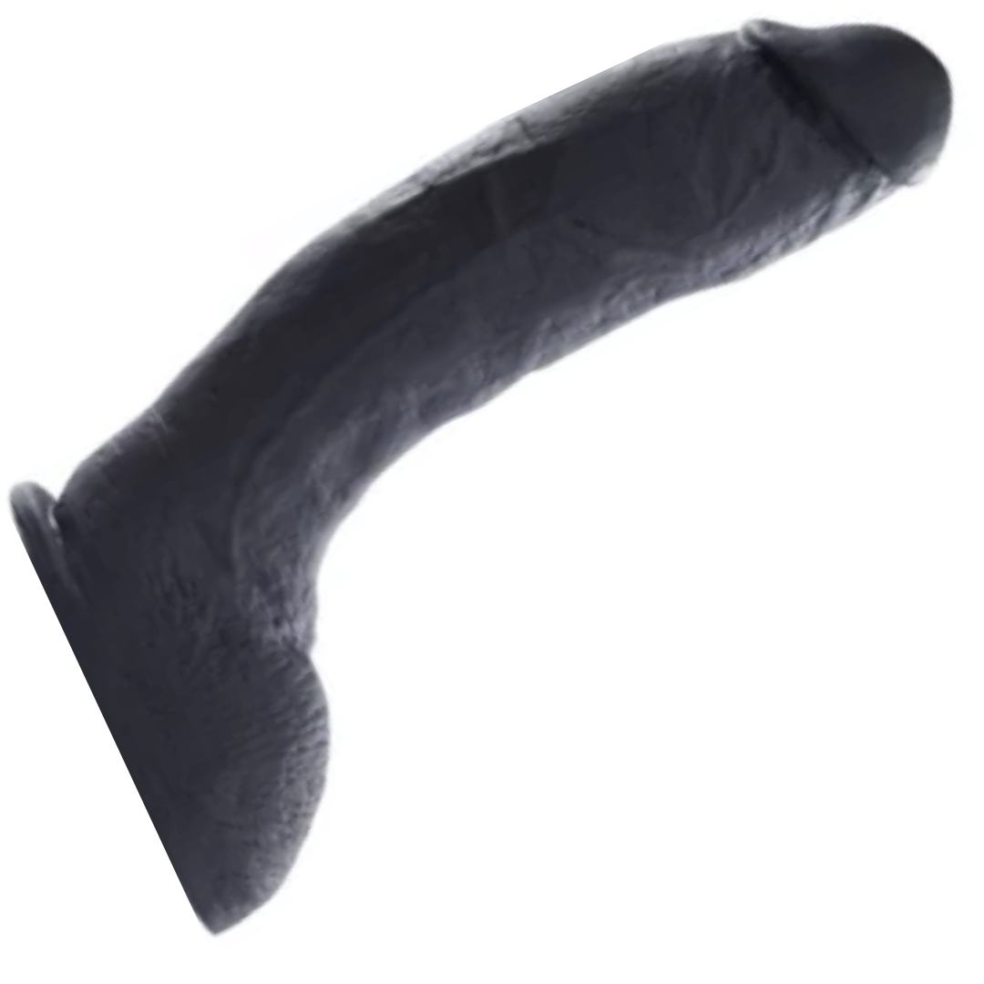 Pênis Realístico Real Peter Rambo Preto - 5x23cm