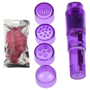 Vibrador com 4 diferentes capas de estimulação - Sex shop