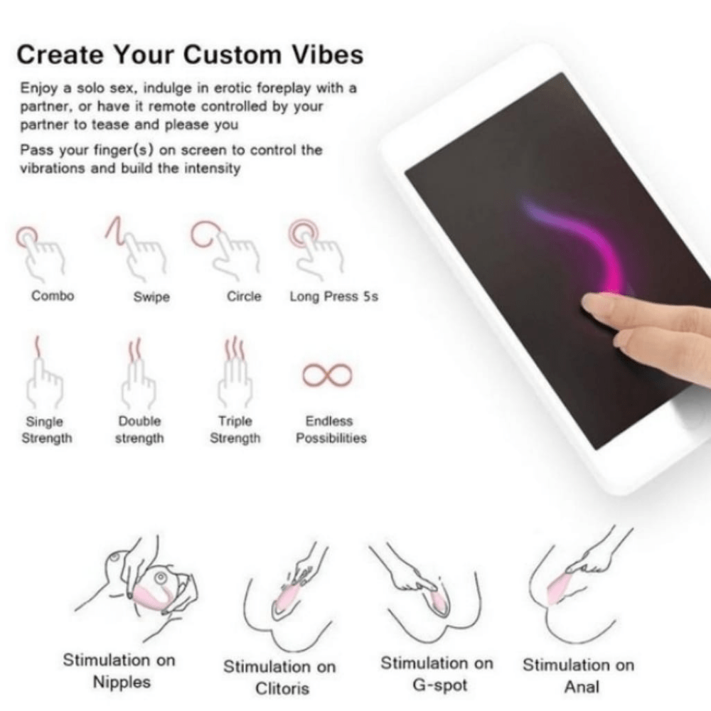 Cápsula Vibratória com Aplicativo mundial 8 Modos de Vibração - DOCTOR WHALE - Imagem 7