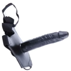 Cinta elástica com pênis realístico Preto 14,5 x 2,5 cm - Sexshop