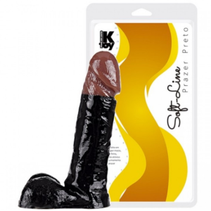 Pênis duas cores Realístico e macio 17,5X3,8CM - Sexshop