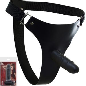 Pênis Real Peter com Cinta Notável - Preto - 3,5x13cm