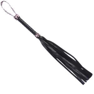Chicote Bdsm Em Tiras no Modelo Flogger Preto Leopardo Negro