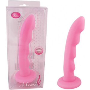 Plug Anal de Silicone com Ondulações Mimi - Coleção Blush - Sexshop