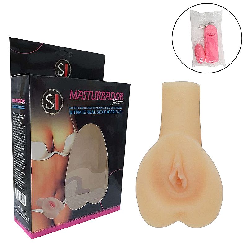 Vagina Realística em CyberSkin com Vibrador e Textura - Cindy - Sexshop