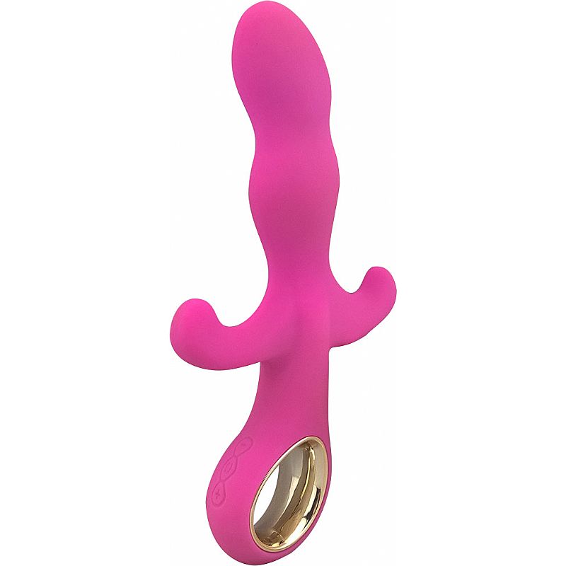 Vibrador Triplo de Luxo Anal e Clitoriano Silicone Recarregável Aveludado - Imagem 3