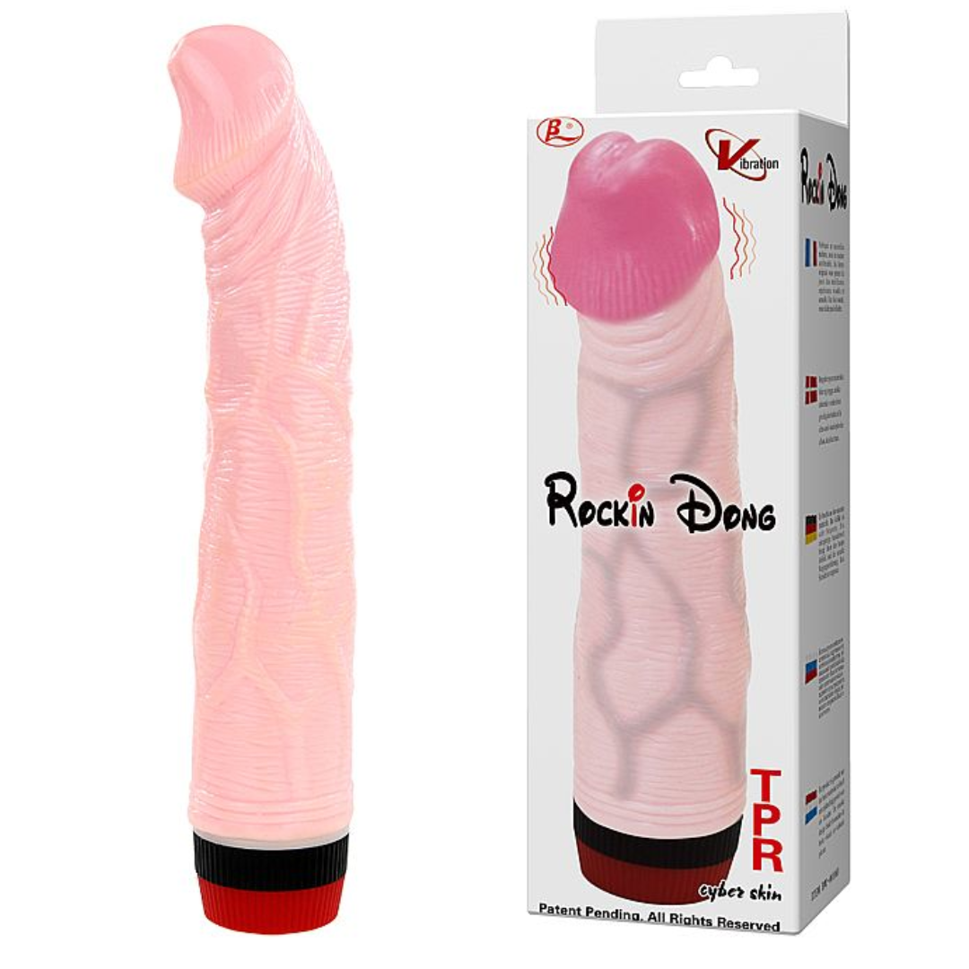 Pênis em Silicone com Vibro 19 x 4 cm - Strong - Baile - Sex shop