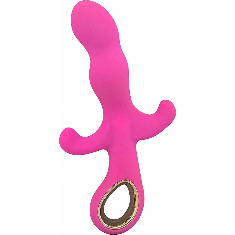 Vibrador Triplo de Luxo Anal e Clitoriano Silicone Recarregável Aveludado - Imagem 2