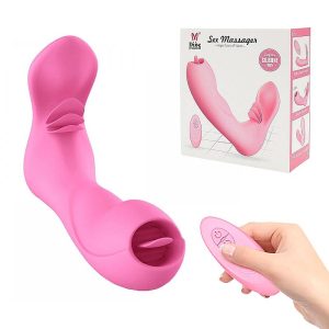 Vibrador para calcinha com penetrador e estimulador Clitoriano - Amanda Dibe