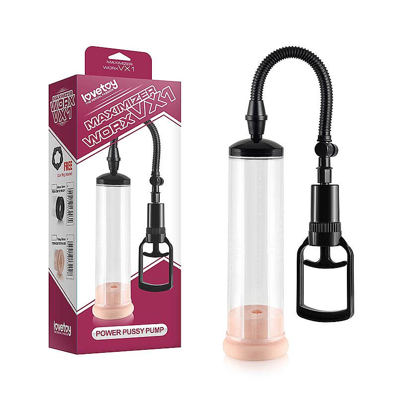 Bomba Peniana Maximizer Worx Vx1 Anel Bege - Sex shop