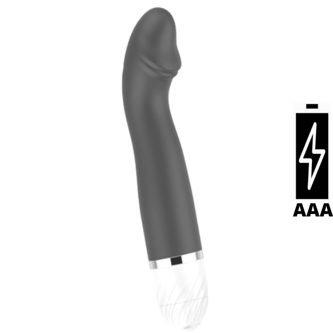Vibrador Preto Formato Glande Ponto G Multivelocidade - Imagem 2