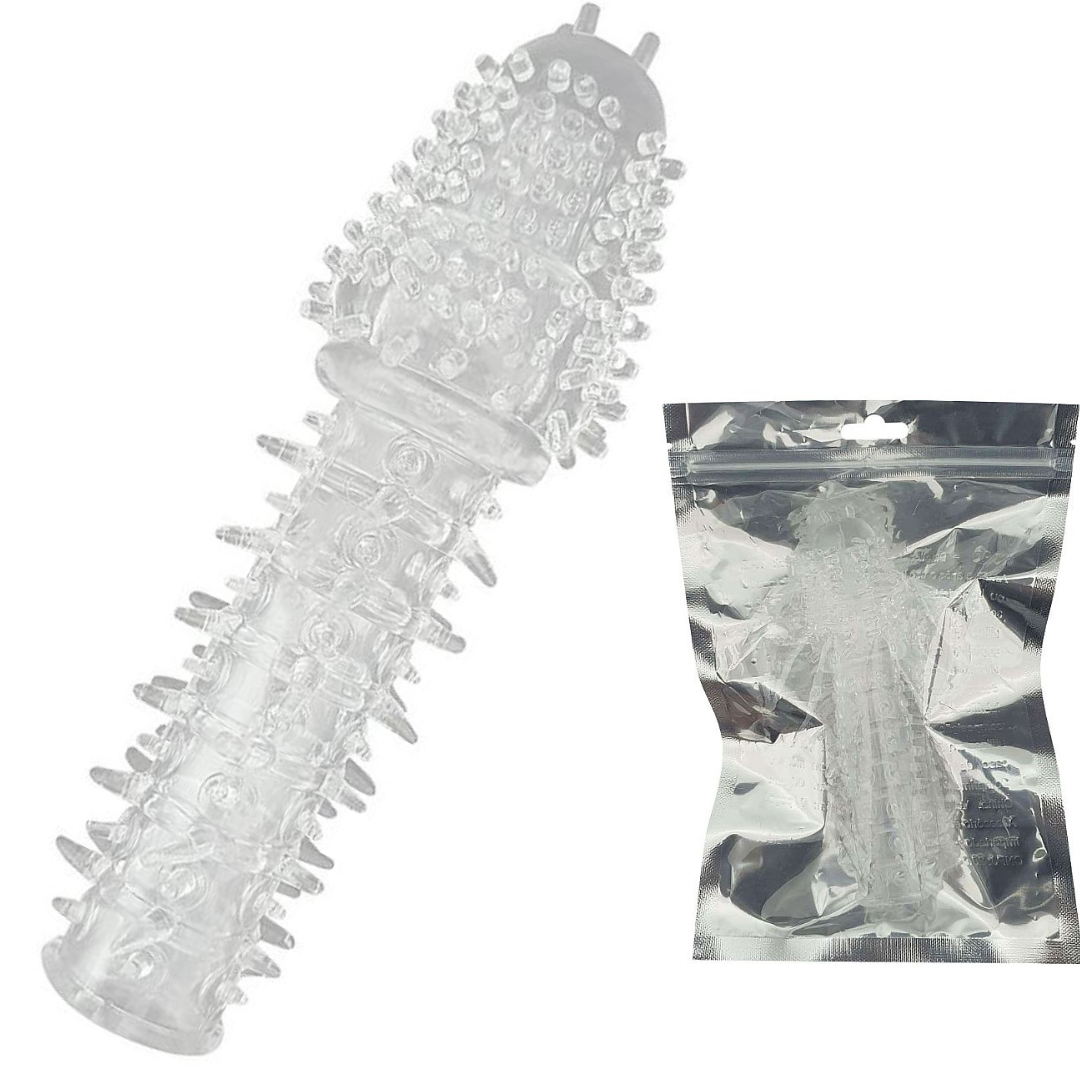 Capa Peniana em Jelly Macia e Flexível 14 cm Sex shop