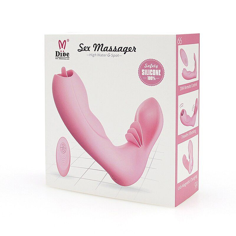 Vibrador para calcinha com penetrador e estimulador Clitoriano - Amanda Dibe - Imagem 2