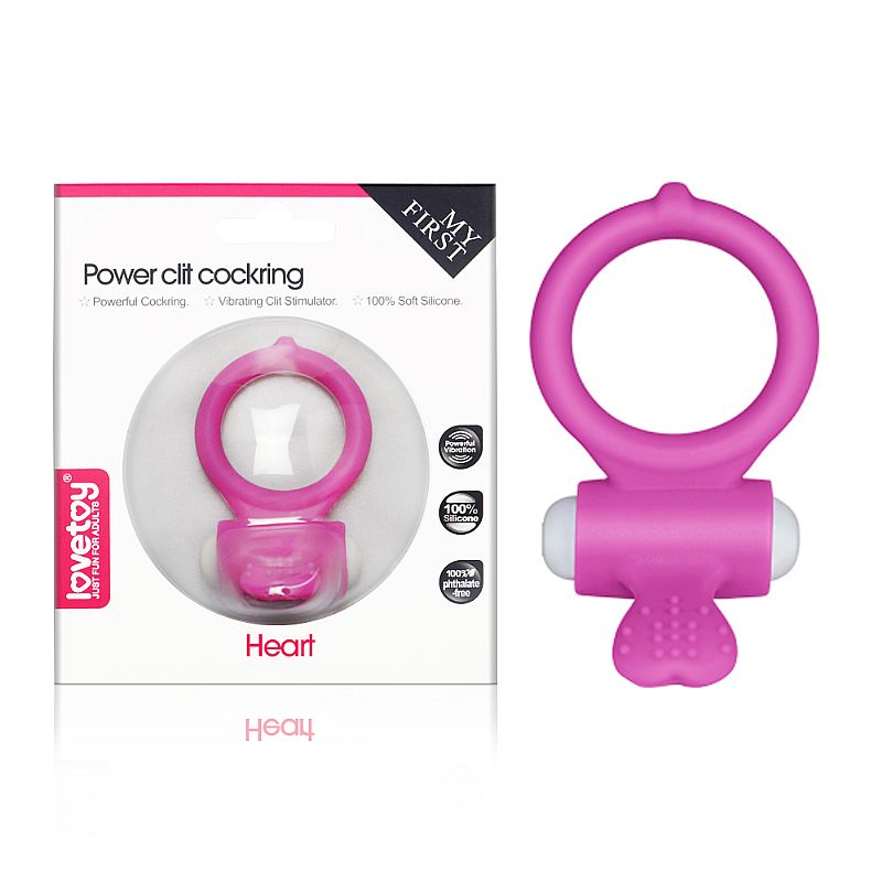 Heart Anel Peniano com Vibrador - Pink - Lovetoy - Sexshop - Imagem 5