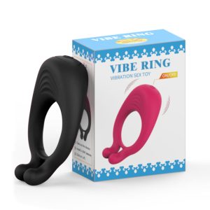 Anel Peniano com Vibrador Estimulador Feito em Silicone