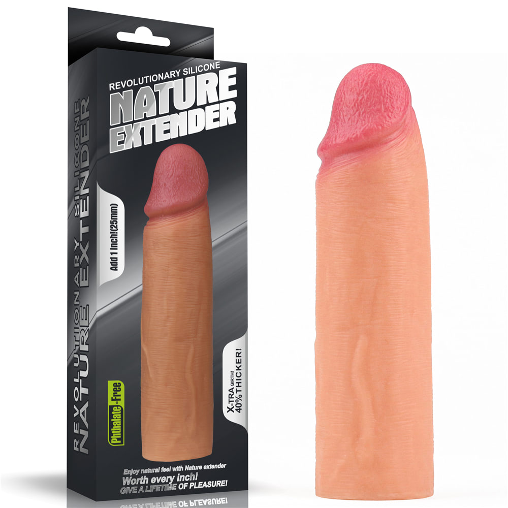 Capa Peniana Extensora com 2,5 cm de Extensão - LOVETOY NATURE EXTENDER - Sexshop