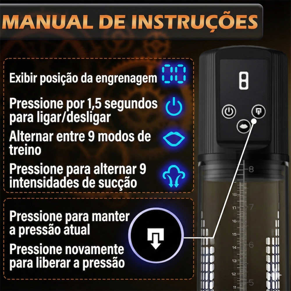 Bomba Peniana Automática 6 nível de velocidade - YOUVIBE - Imagem 3