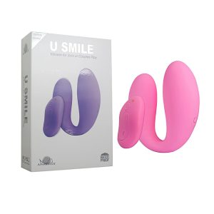 Vibrador para Casal Recarregável com 10 Modos de Vibração e Controle Wireless - APHRODISIA U SMILE - Sexshop