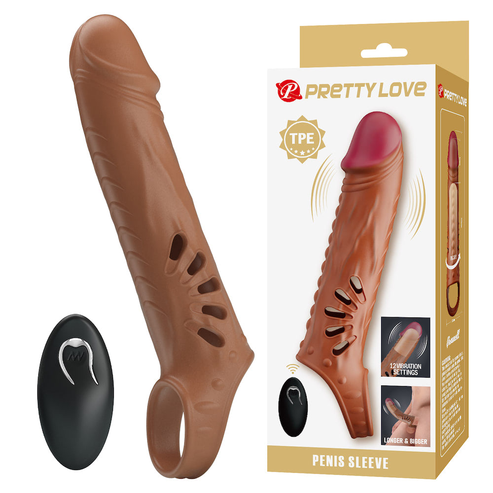 Capa peniana escroto com controle sem fio - PRETTY LOVE