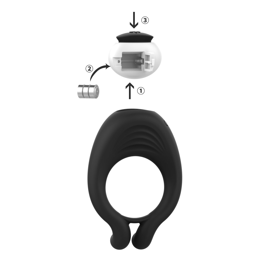 Anel Peniano com Vibrador Estimulador Feito em Silicone - Imagem 3