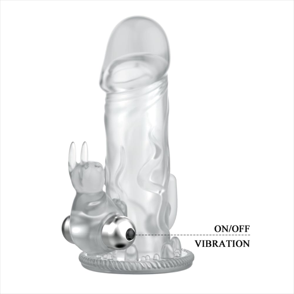 Capa Peniana com Estimulador Coelho e Cápsula Vibratória - BAILE BRAVE MAN - Sex shop - Imagem 6