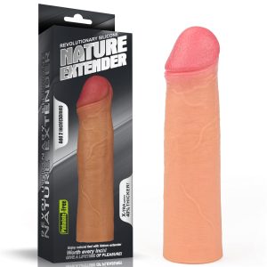 Capa Peniana Extensora com 5 cm de Extensão - LOVETOY NATURE EXTENDER