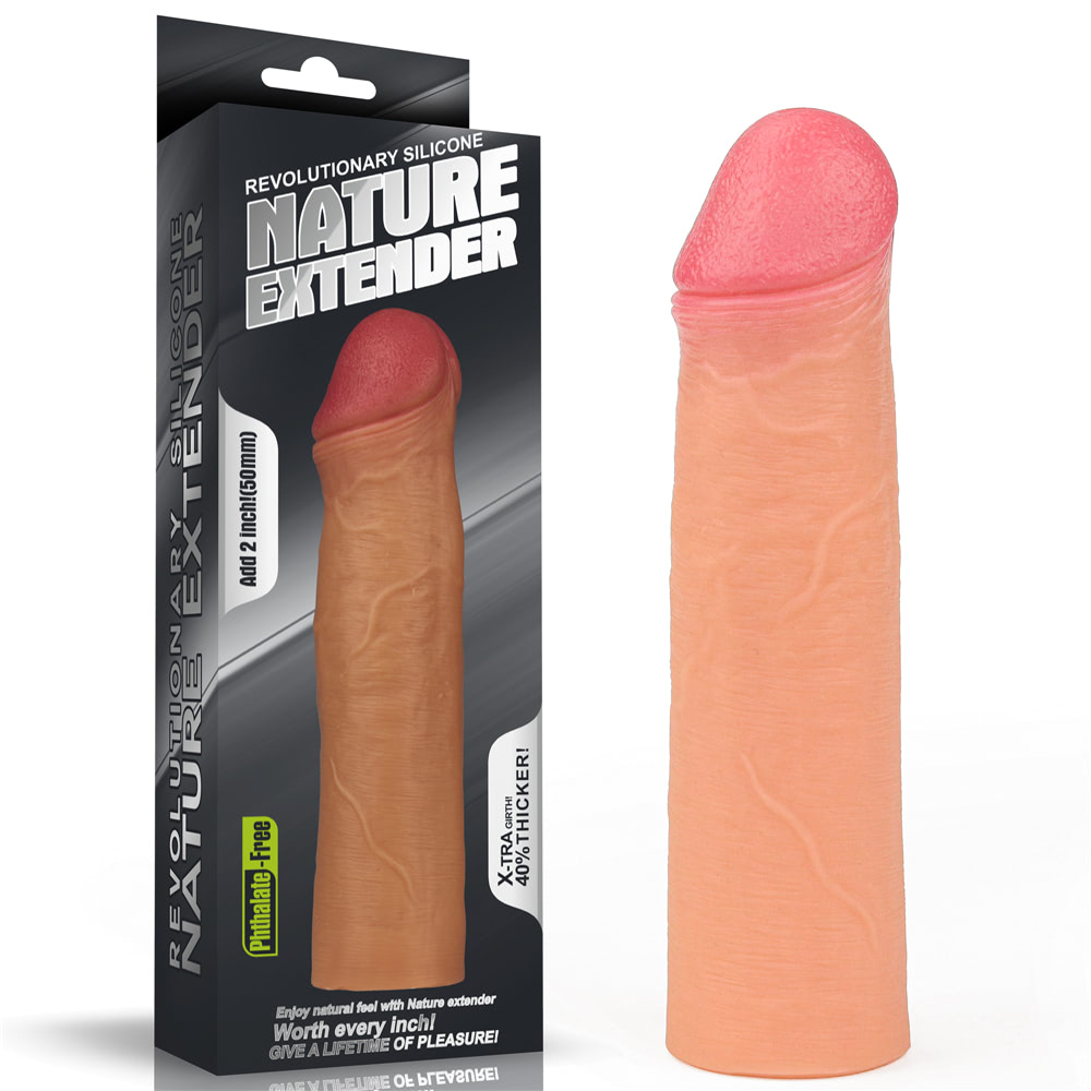 Capa Peniana Extensora com 5 cm de Extensão - LOVETOY NATURE EXTENDER