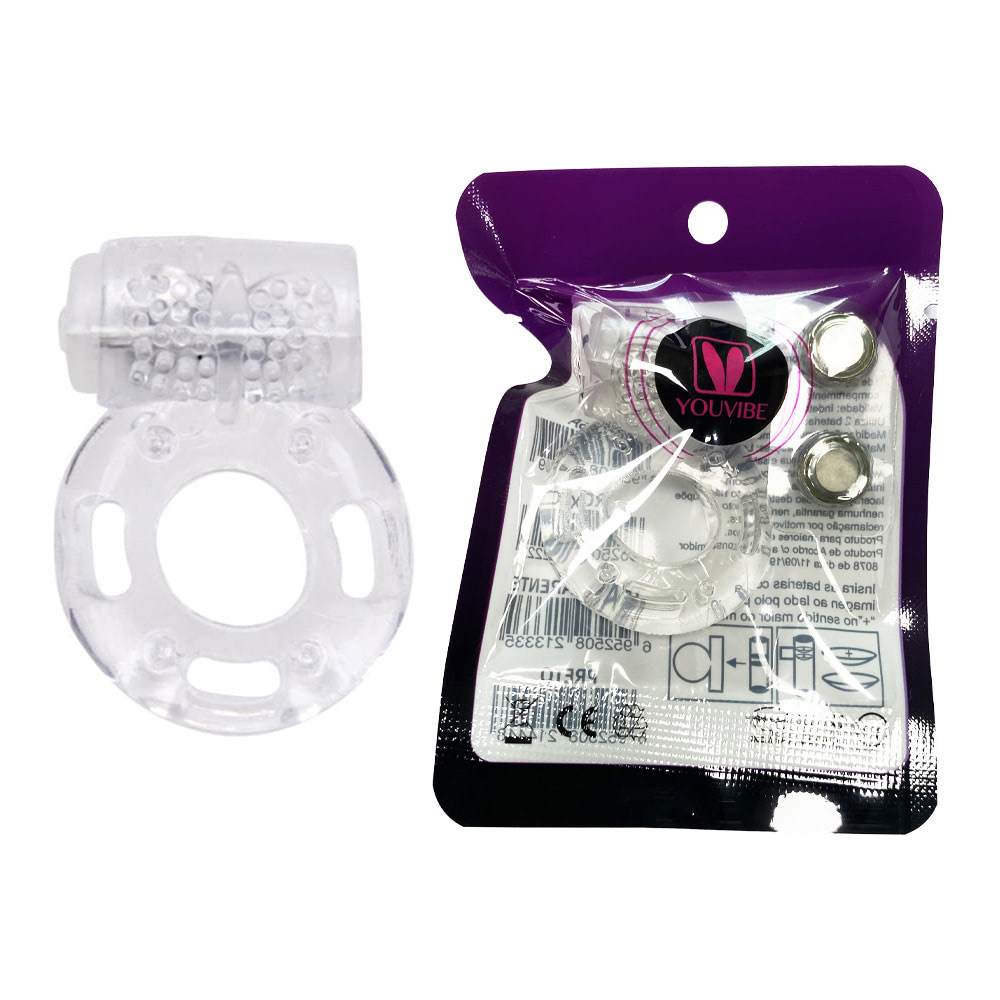 Anel peniano com estimulador em formato de borboleta YOUVIBE