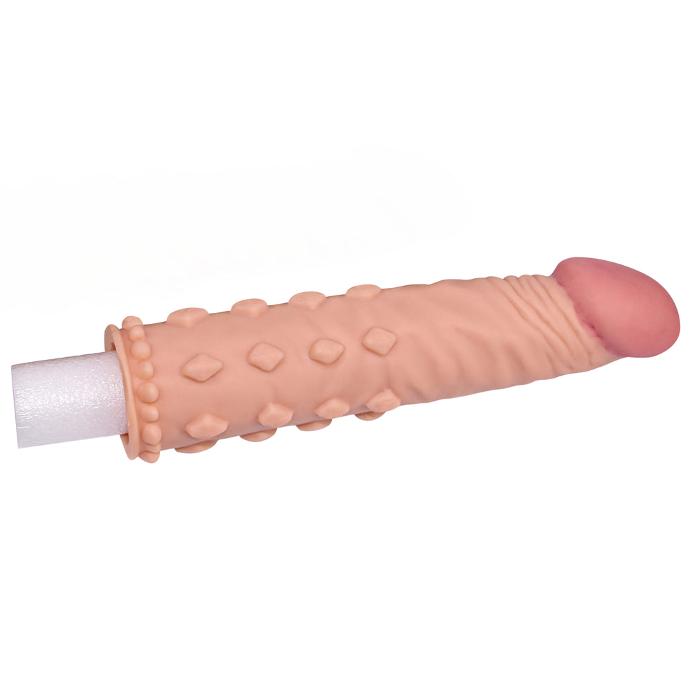 Capa Peniana Extensora de Penis de 5cm Cyberskin 19x4CM - Imagem 5