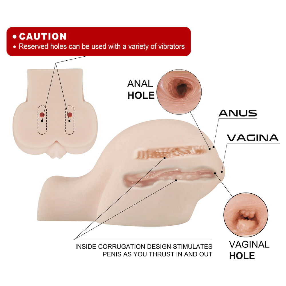 Masturbador masculino. Com formato de bunda - Crazy Lion - Imagem 4