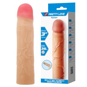 Capa Peniana com Extensor Pênis Kylian PRETTY LOVE 20,4X4CM