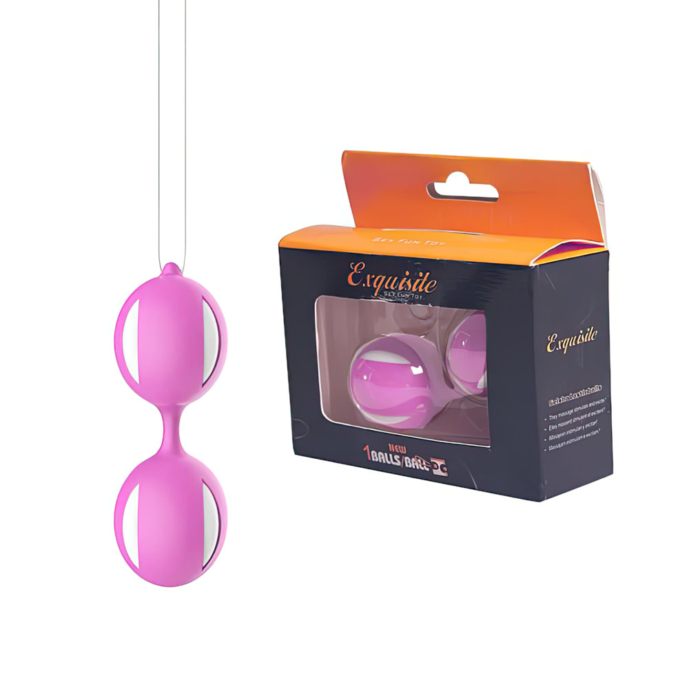 Conjunto de 2 Bolas Bem-Wa para pompoarismo feitas em Silicone