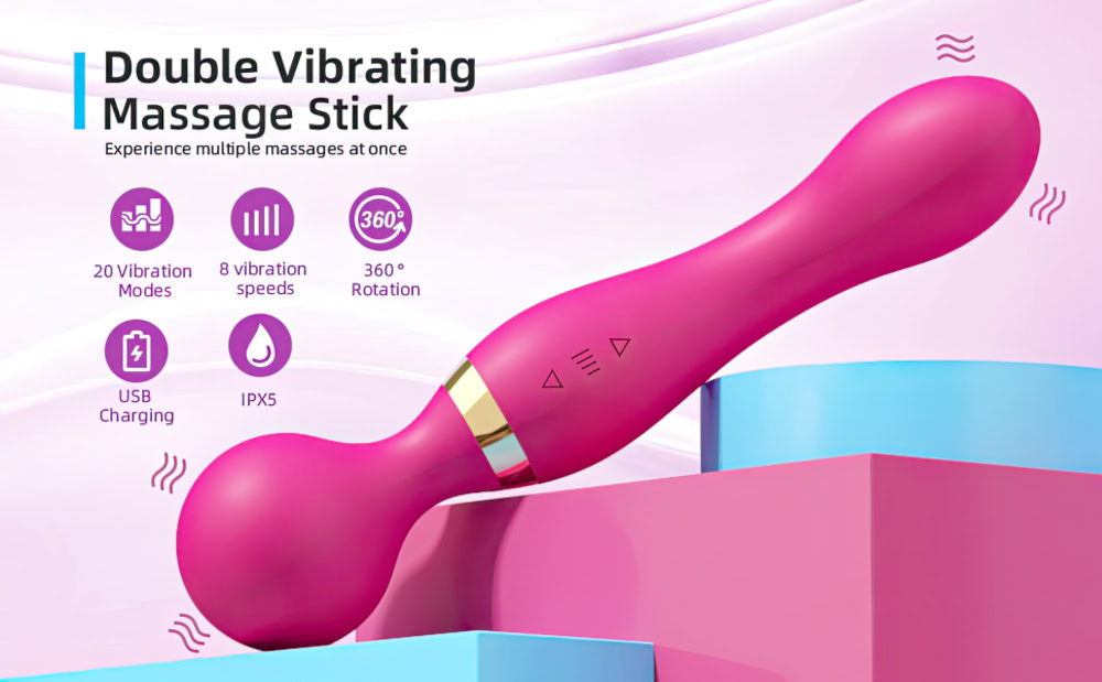 Vibrador com dupla estimulação com 20 Vibrações - Stick - Imagem 5