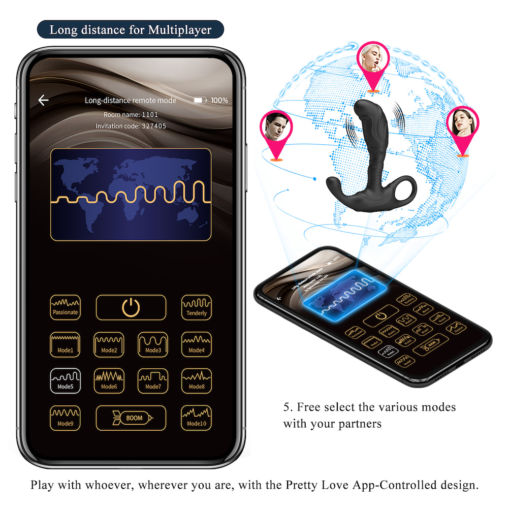 Cinta Ajustável Estimulador Clitoriano via App - PRETTY LOVE - Imagem 10