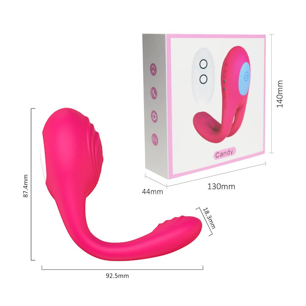 Anel Peniano Vibratório Com controle de 7 Velocidades, Candy - Imagem 4