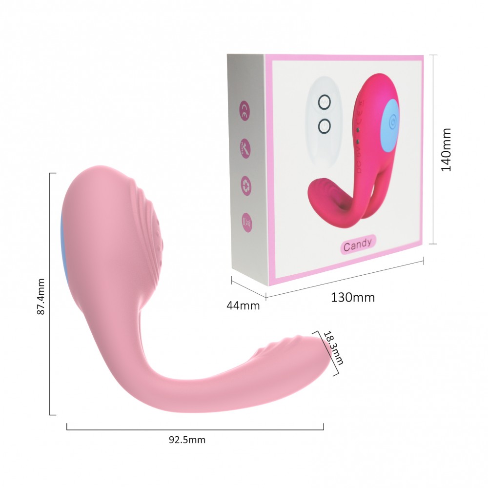 Anel Peniano Vibratório Com controle de 7 Velocidades, Candy - Imagem 13