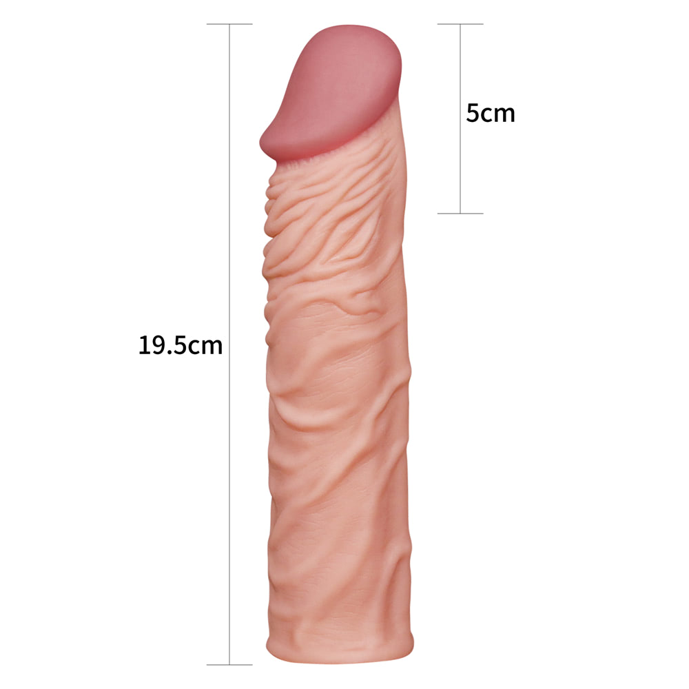 Capa Peniana Extensora 19 x 5 cm - LOVETOY - Sexshop - Imagem 3