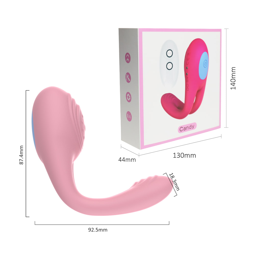 Anel Peniano Vibratório Com controle de 7 Velocidades, Candy - Imagem 7