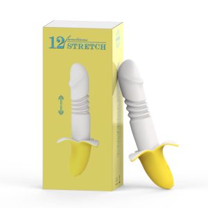 Vibrador Ponto G Banana vai e vem -  12 modos de vai e vem