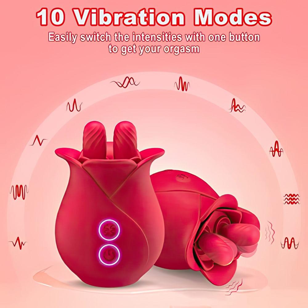 Estimulador Clitoriano formato de rosa Vai e Vem - YOUVIBE - Imagem 5